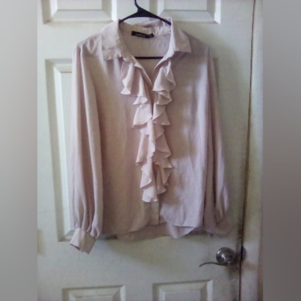 Boohoo Cream Blouse